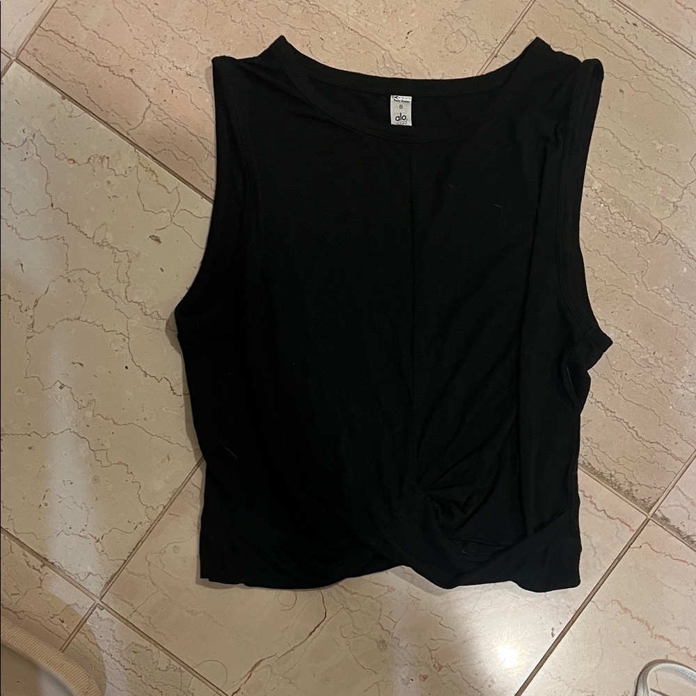 ALO Yoga Black Muscle Tee